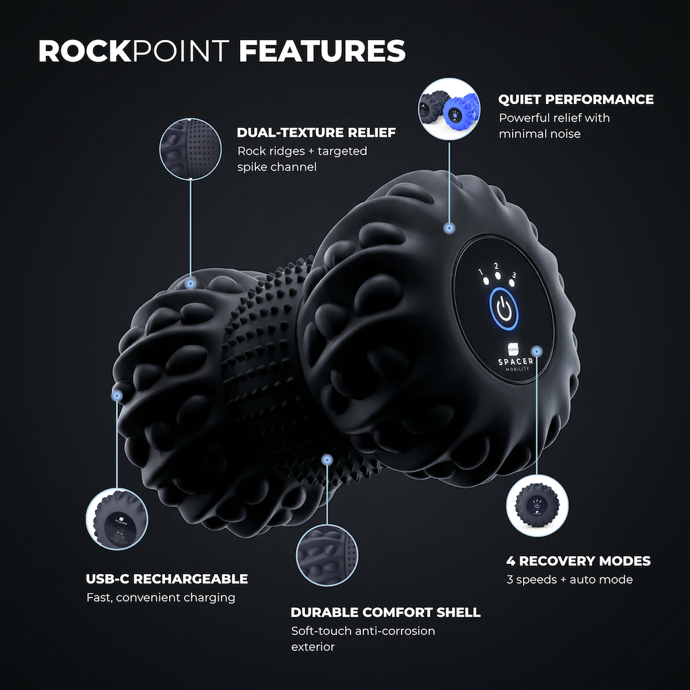 Rockpoint Roller - Dual Texture Vibrating Massage (US only)