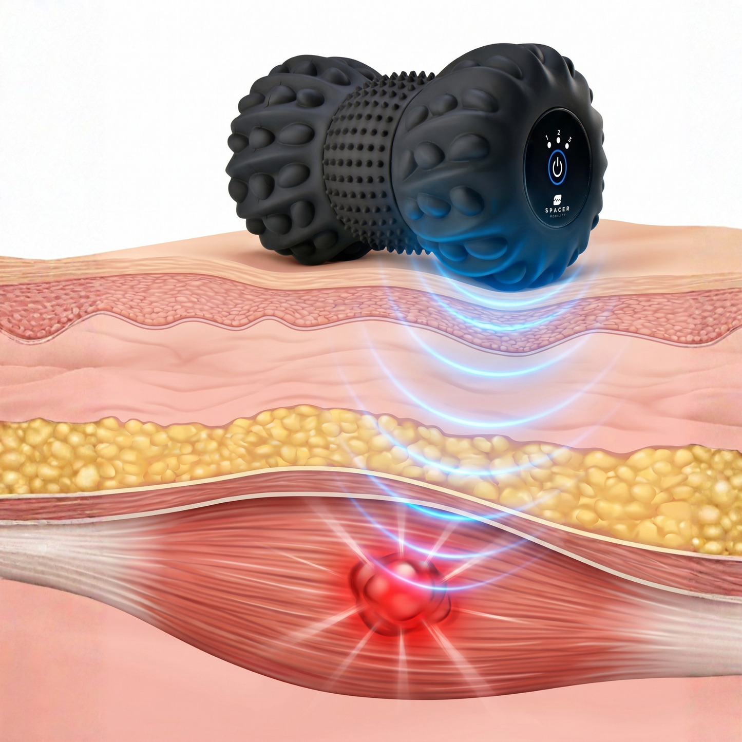 Rockpoint Roller - Dual Texture Vibrating Massage
